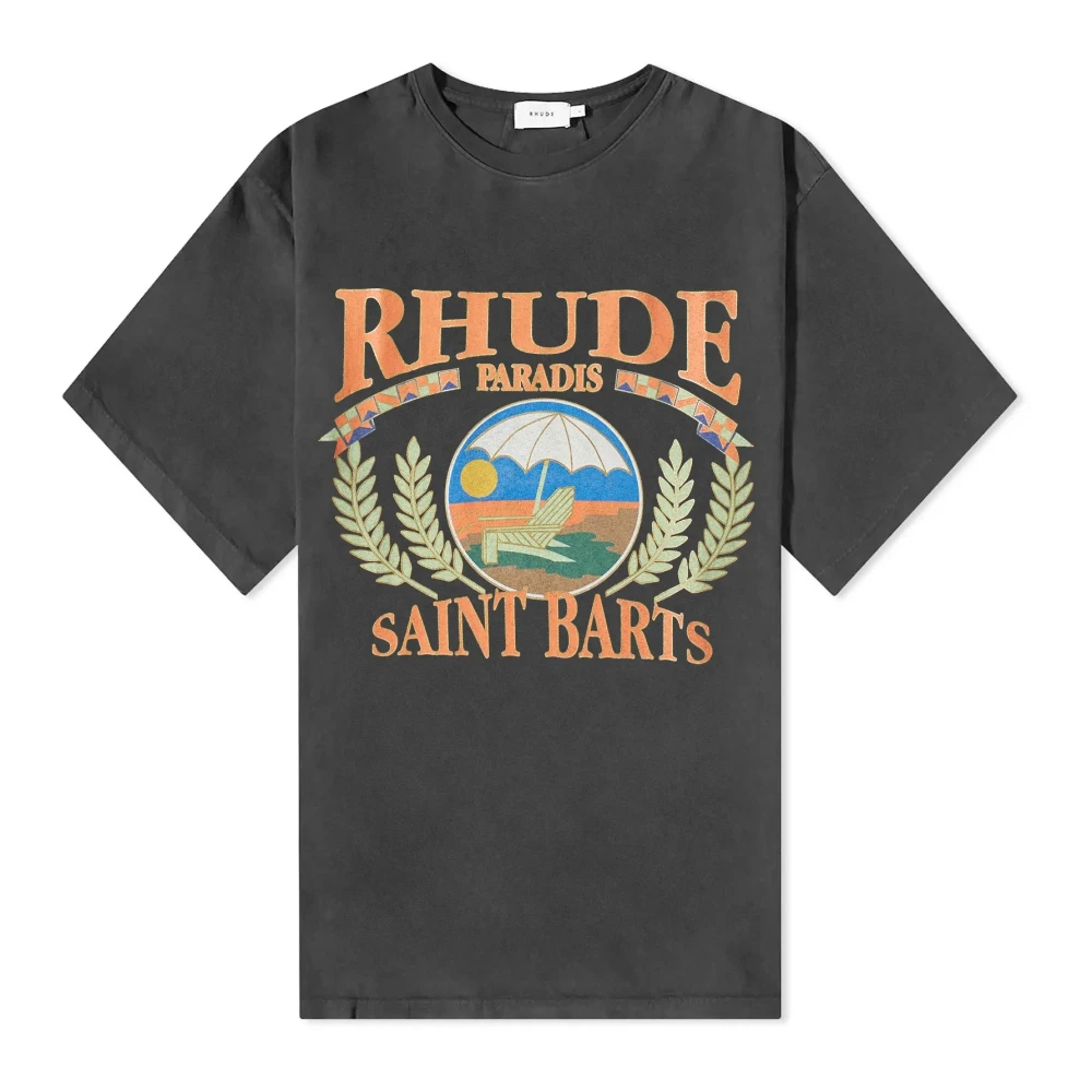 Rhude Beach Chair Tee Black, Herr