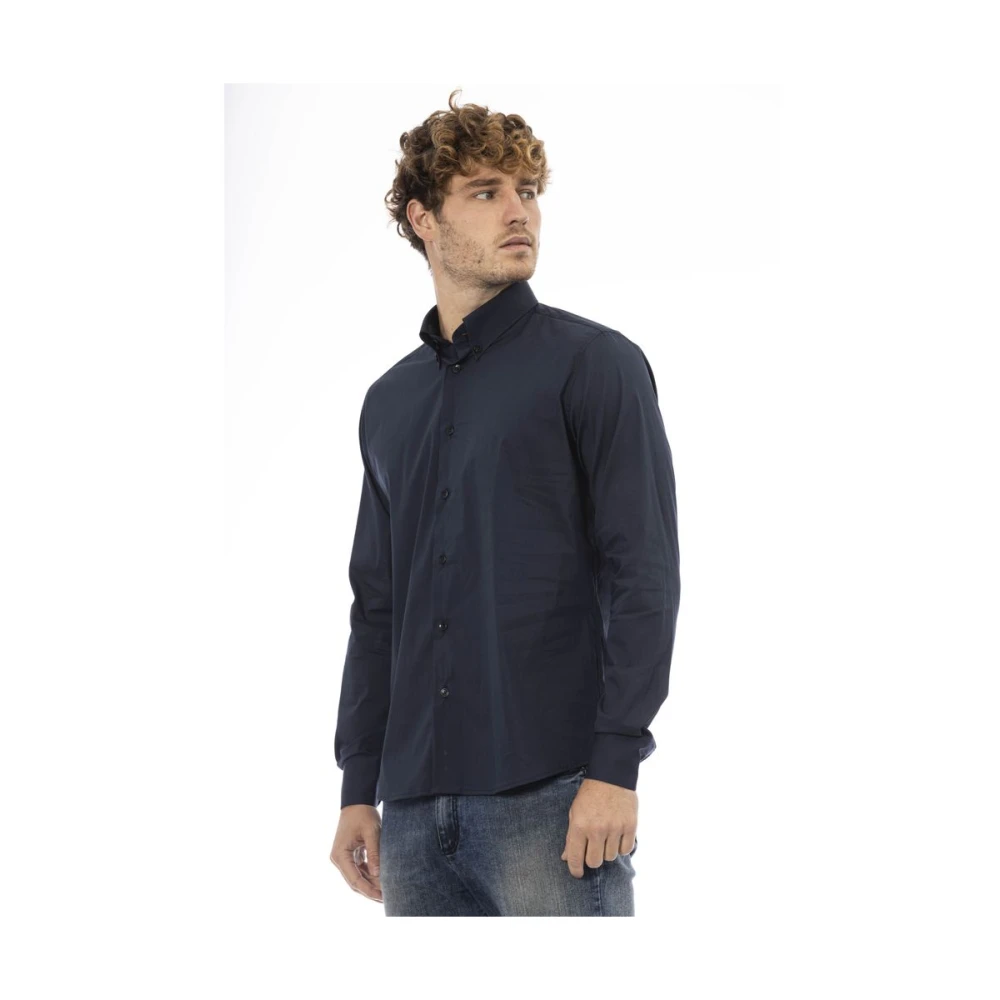 Baldinini Blauw Katoenen Overhemd voor Mannen Blue Heren