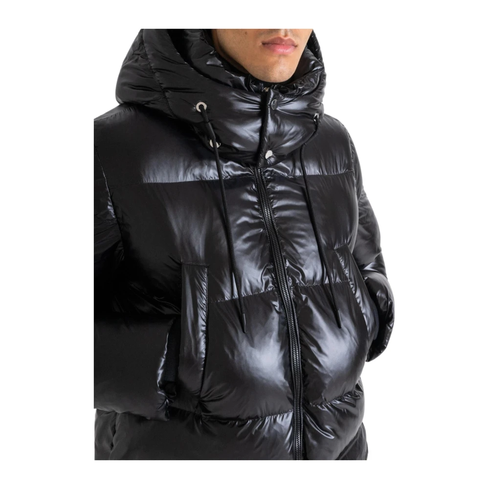 Antony Morato Relaxed fit gewassen nylon jas in zwart Black Heren