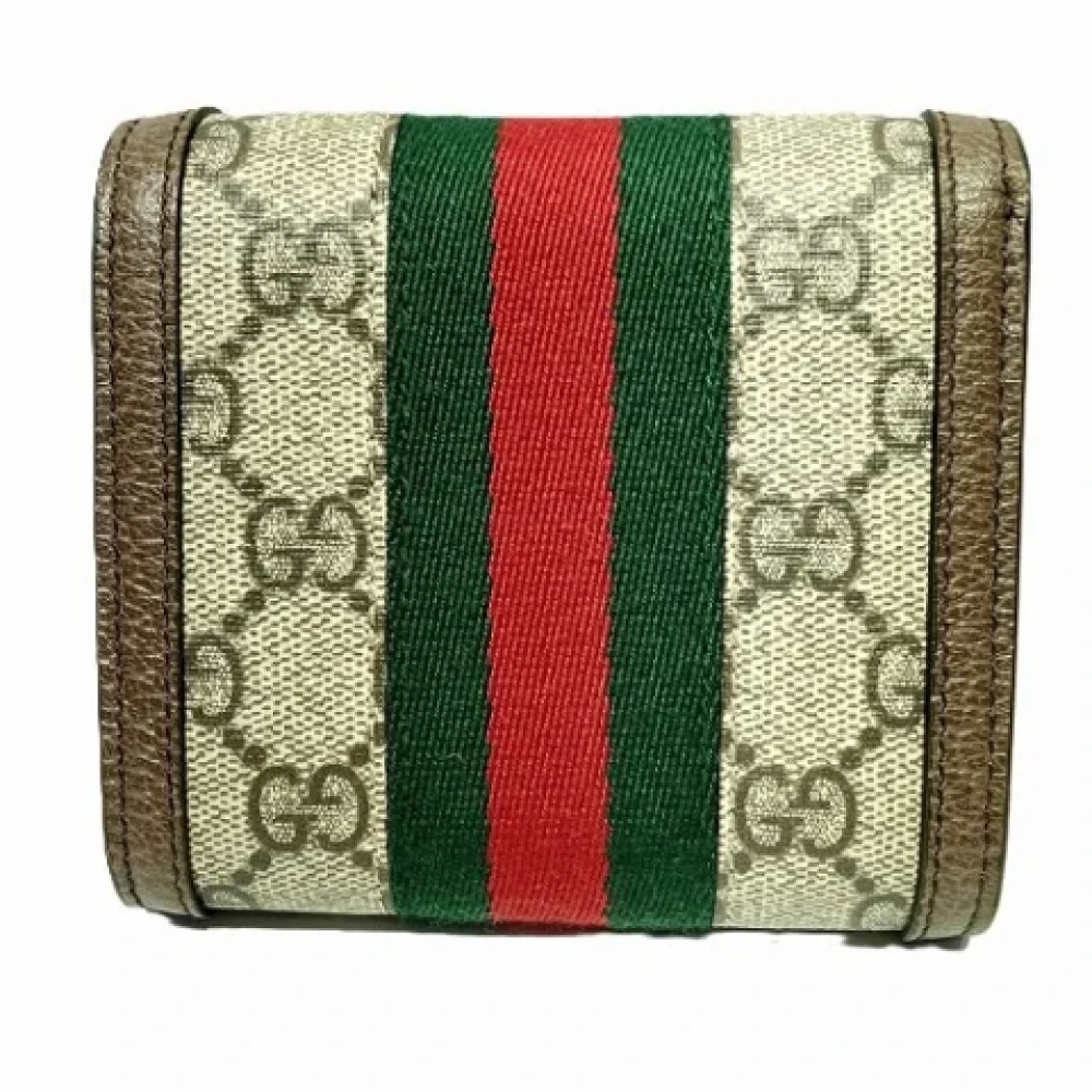 Gucci Vintage Pre-owned Canvas wallets Beige Dames