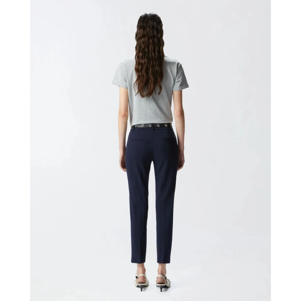 pinko Elegante Cigarette-fit Broek Blue Dames
