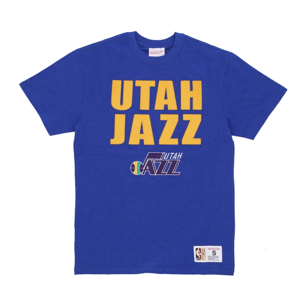 Mitchell & Ness Men's Blue Utah Jazz Nba Tee Shirt