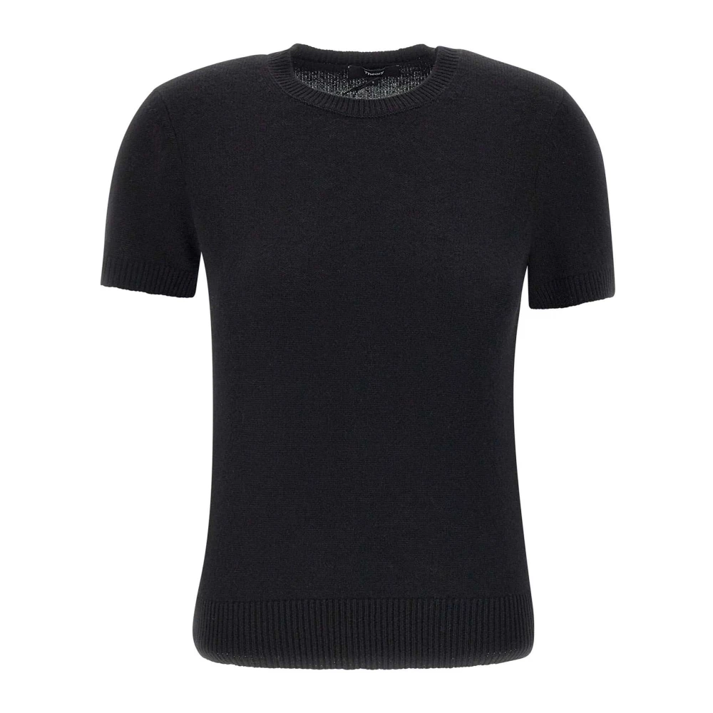 Theory Zwarte T-shirts en Polos Black Dames