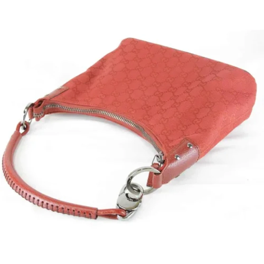 Gucci Vintage Pre-owned Canvas gucci-bags Red Dames