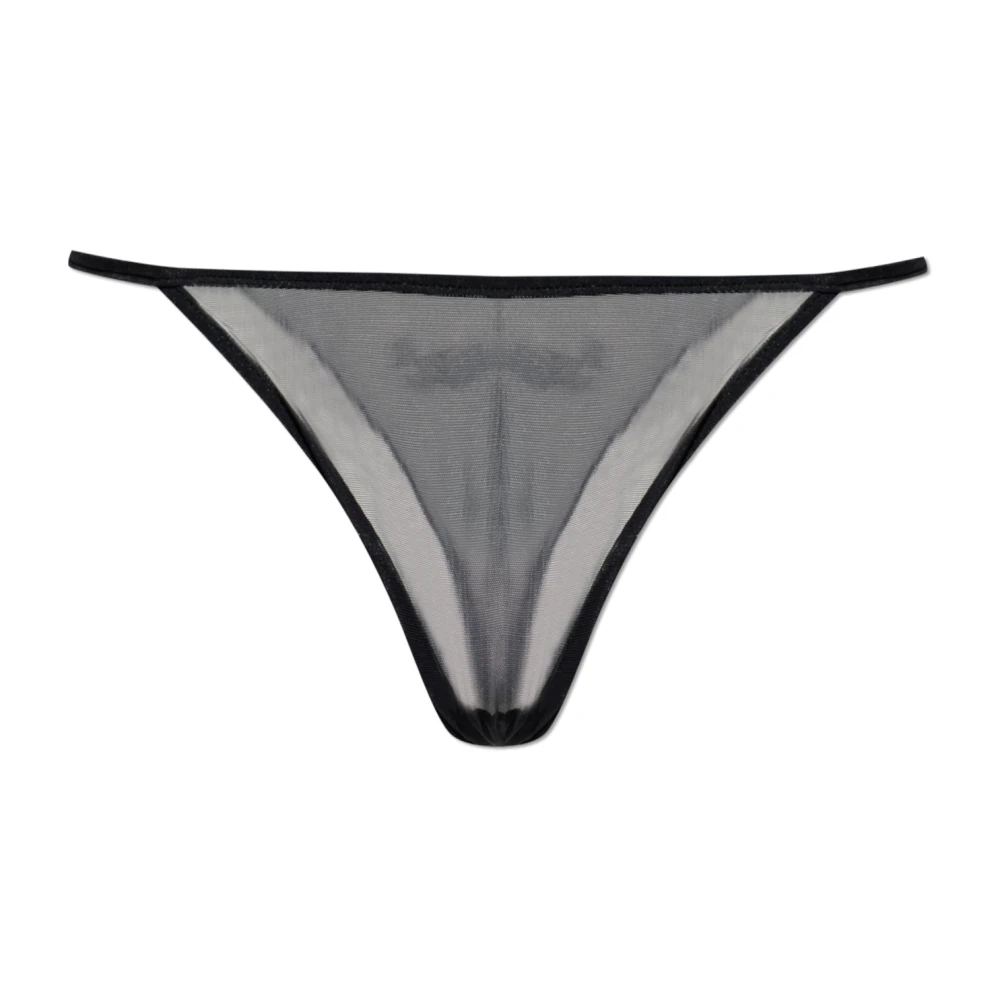 Dsquared2 Femme Noir Sous-Vêtements, Taille: 42 Fr Briefs Avec Logo À Sequins
