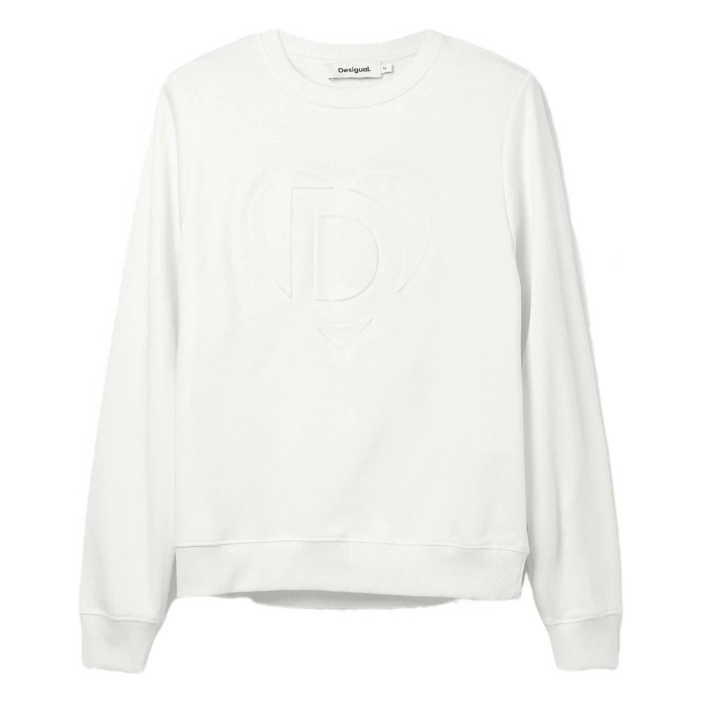 Desigual Hoodie White Dames