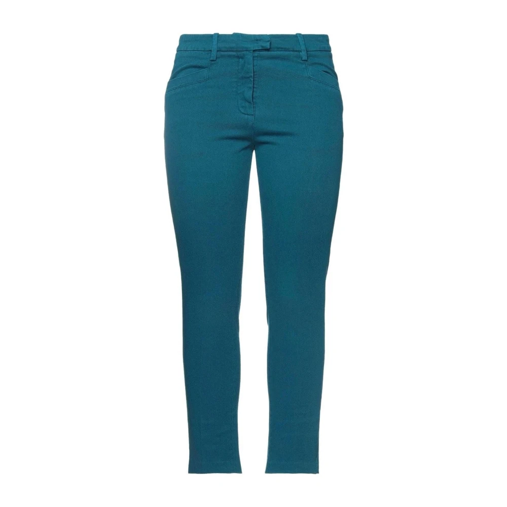 Dondup Slim Fit Blauwe Chino Broek Blue Dames