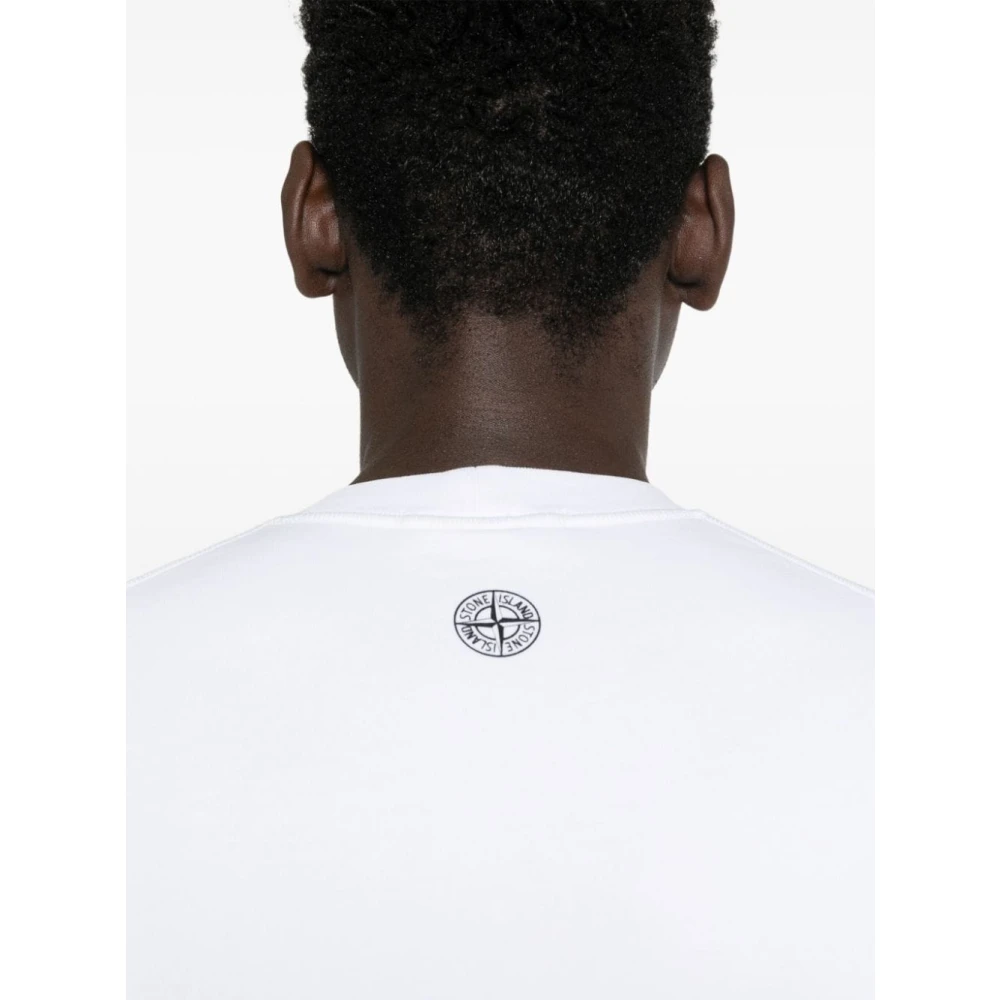 Stone Island Witte Sweater Collectie White Heren