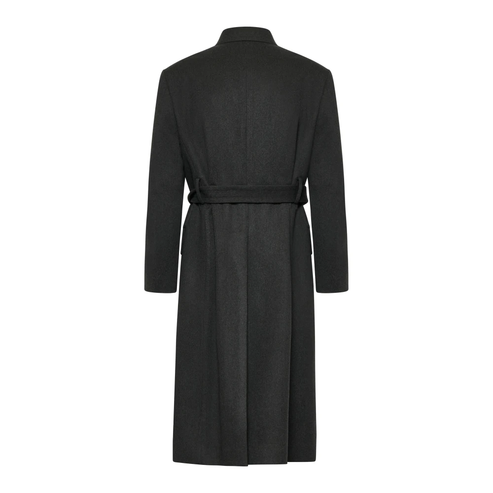 Lardini Groene Wollen Jas Green Heren