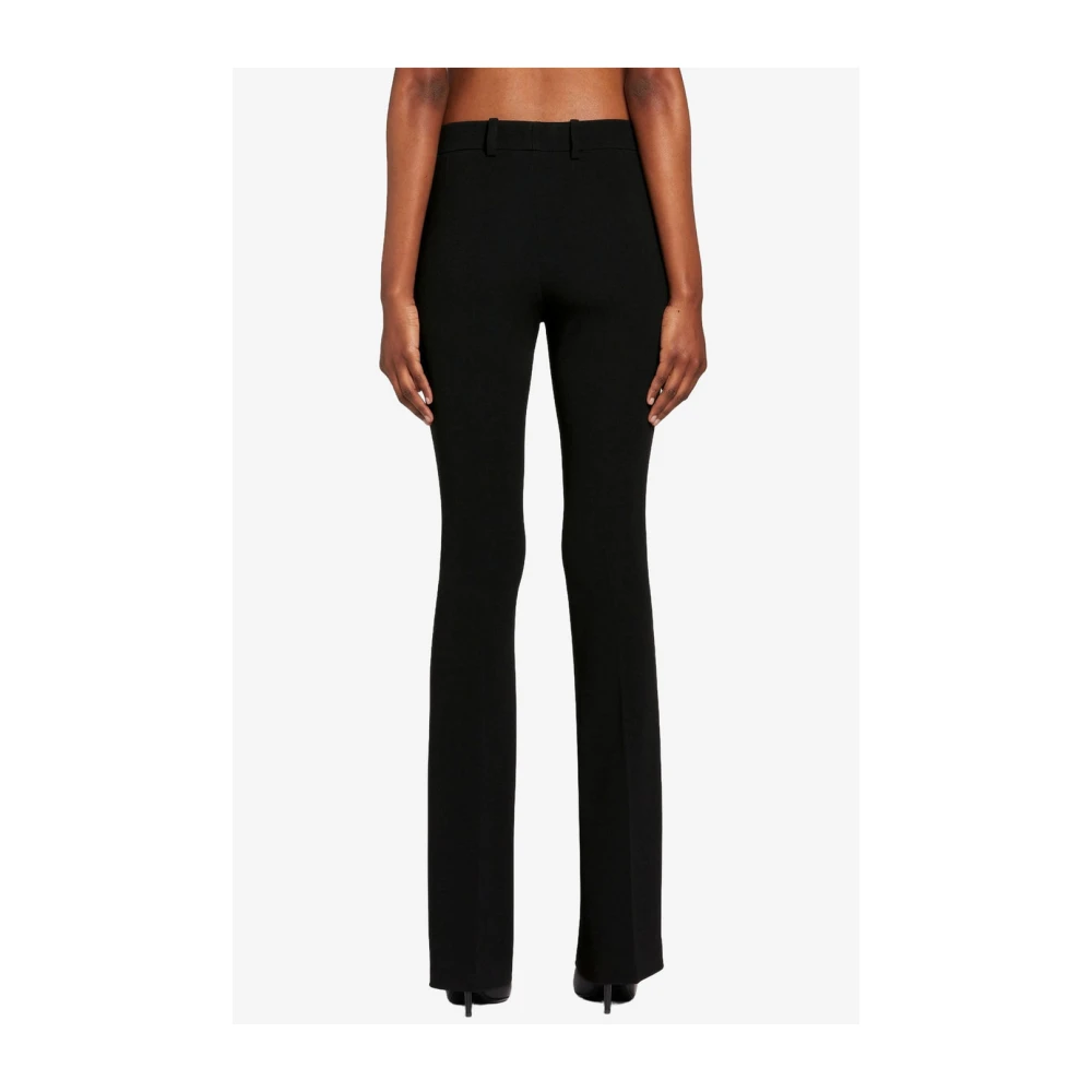 Roberto Cavalli Tiger Tooth Tailored Flared Pants Black Dames