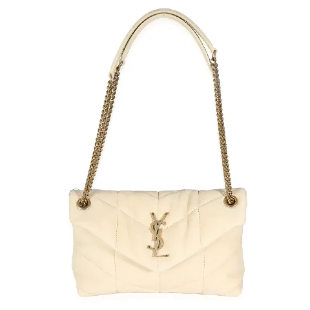 Yves Saint Laurent Vintage Pre-owned Suede shoulder-bags Beige Dames