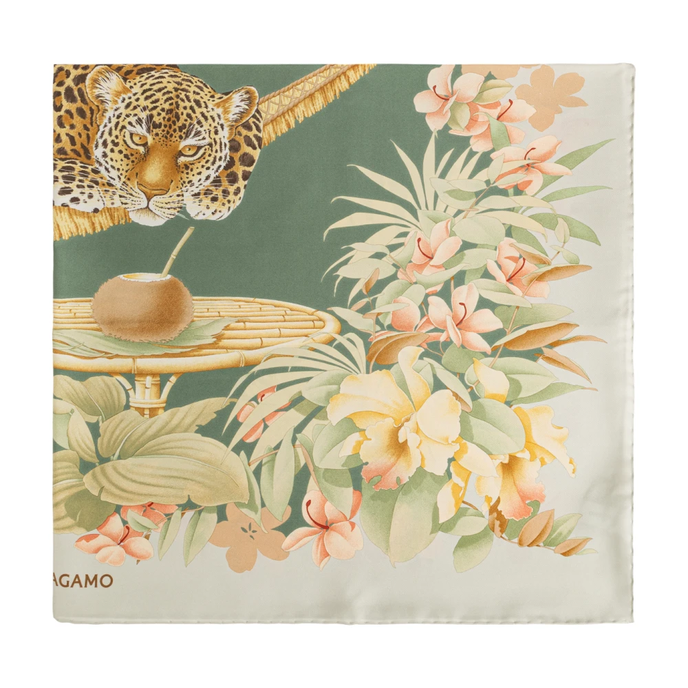 Ferragamo Donna Multicolor - Foulard In Seta Relax - Accessories - E - One Size