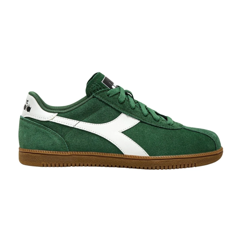 Diadora Men's Green Leather Casual Sneaker Unisex - Sneakers - 10 Uk - Shoes