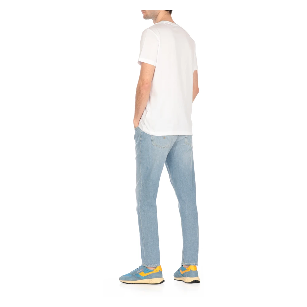 Dondup Lichtblauwe katoenen jeans voor mannen Blue Heren