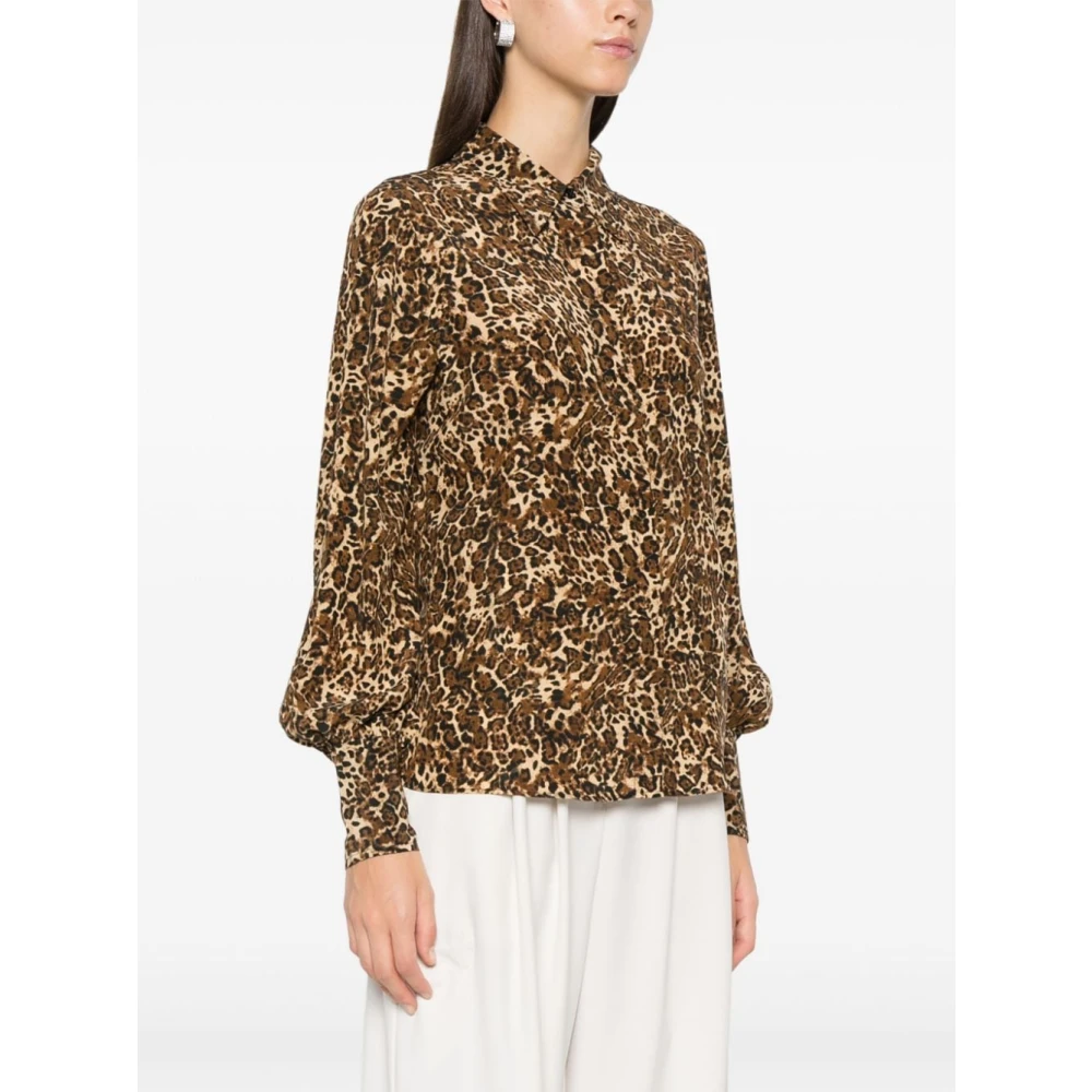 Isabel marant Zijde Blend Bruine Shirt voor Vrouwen Brown Dames