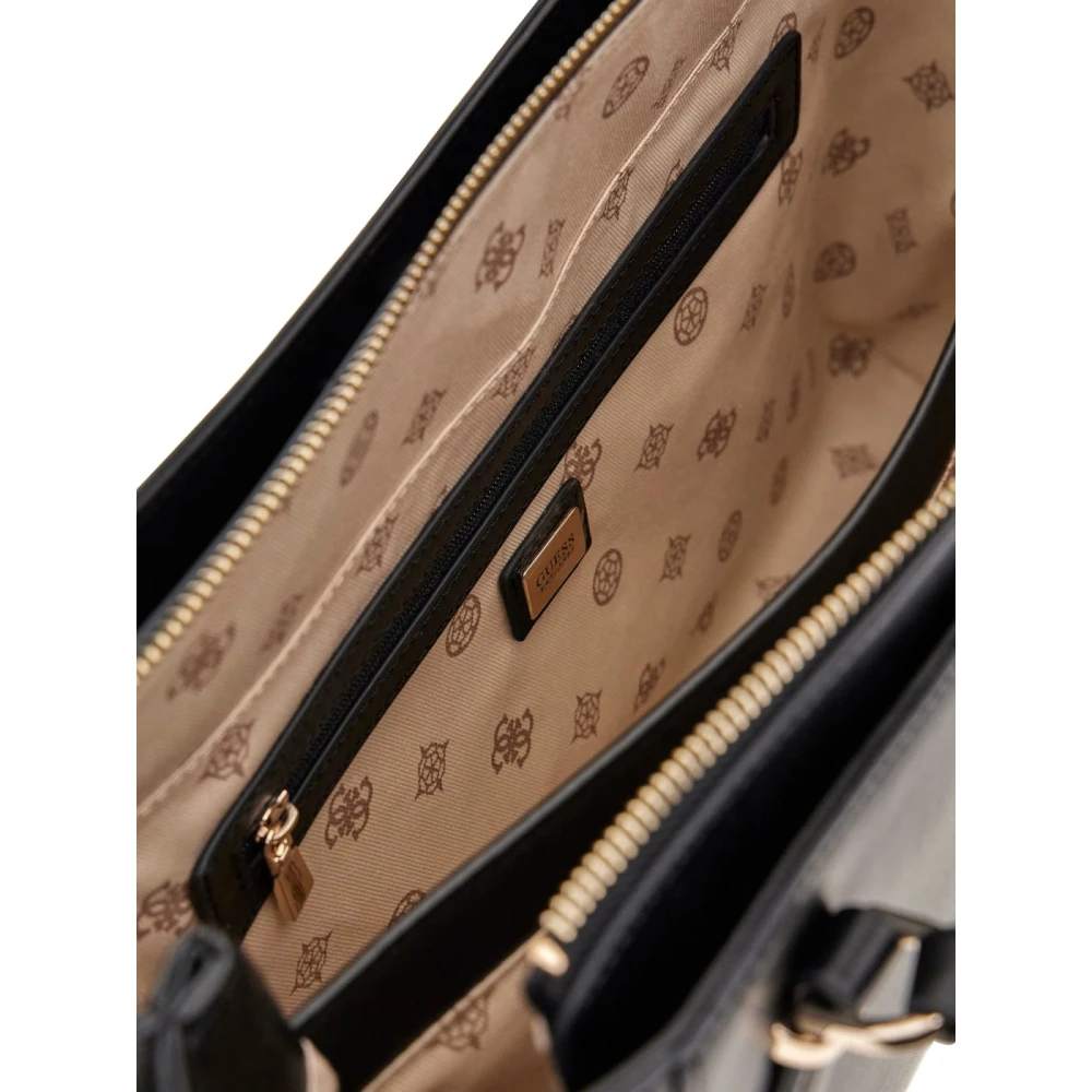 Guess Zwarte Schoudertas Daryna 2 Comp Black Dames