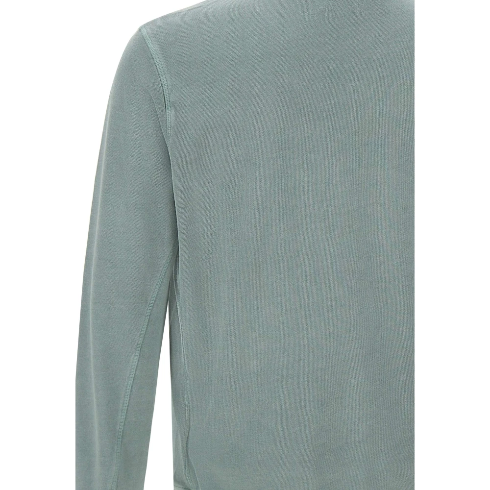 Woolrich Groene Garment Dyed Katoenen Sweatshirt Green Heren