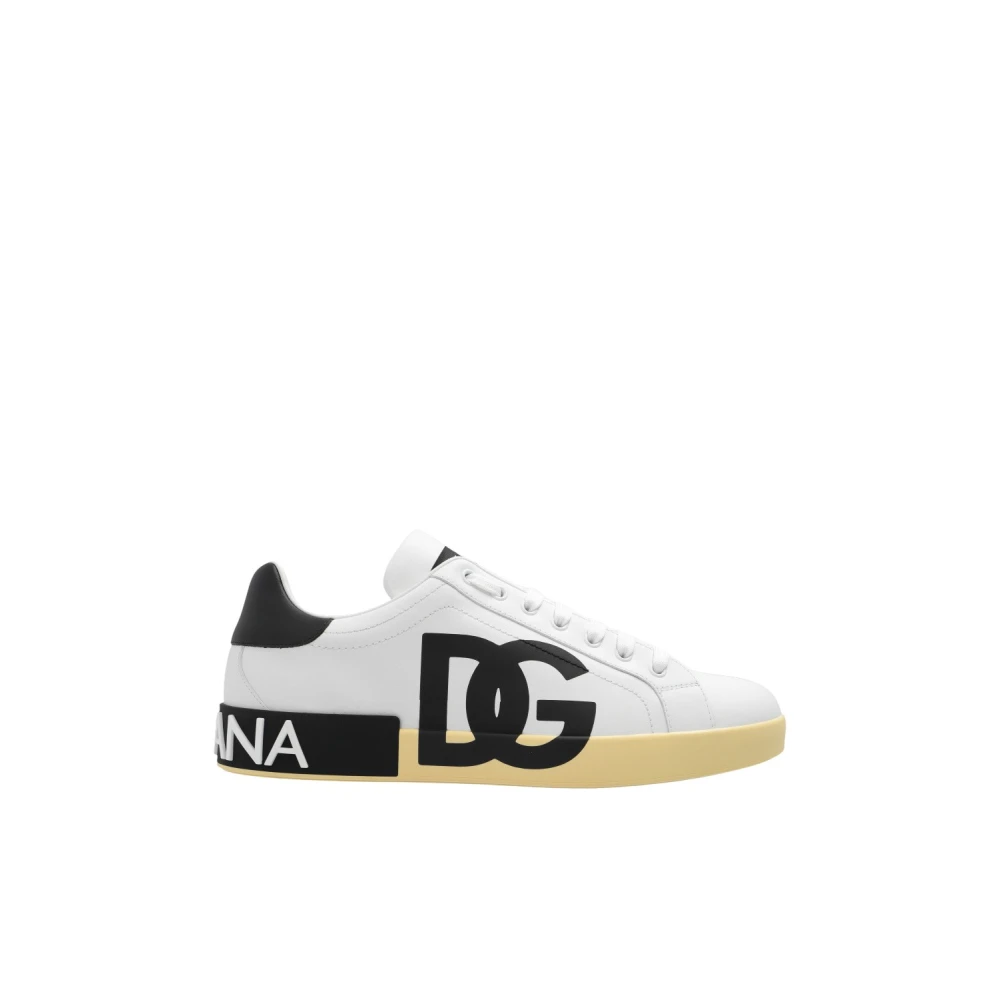 Dolce & Gabbana Uomo Bianco - Portofino Sneakers - Shoes - 40 Eu