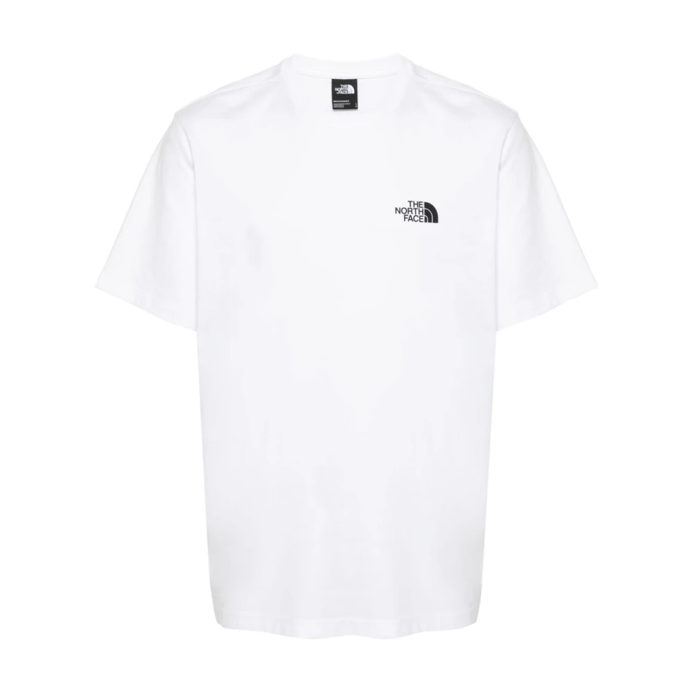The North Face Logo Print Crew Neck T-shirt White Heren