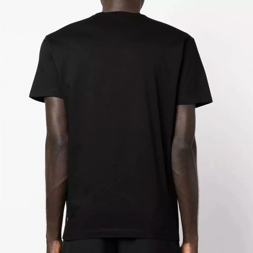 Dsquared2 Zwart Katoenen T-Shirt met Merkprint Black Heren