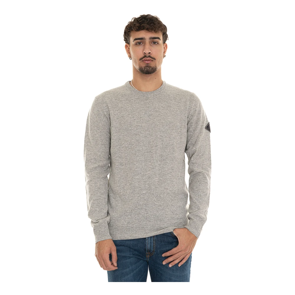 Roy Roger's Ribgebreide Trui met Armband Gray Heren