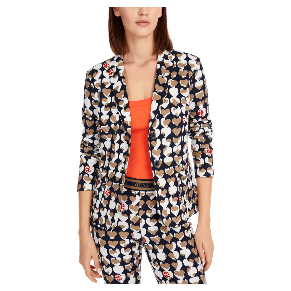 Marc Cain Gedrukte Scuba Jersey Blazer Multicolor Dames