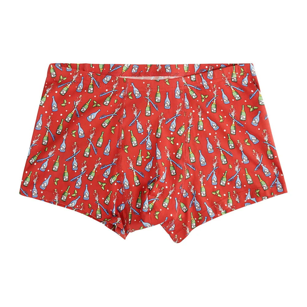 MC2 Saint Barth Bubble Print Boxershorts Beperkte Kersteditie Red Heren