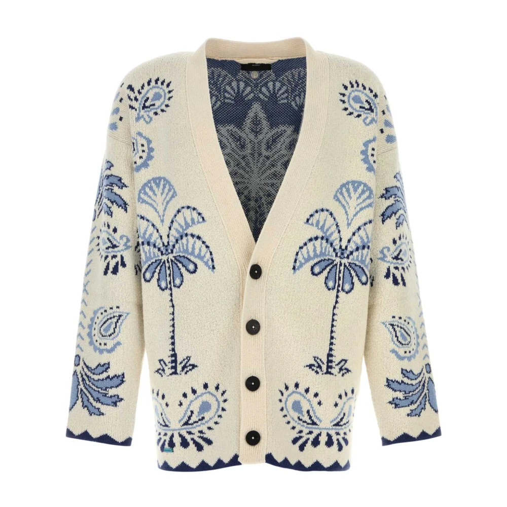 Alanui Geborduurde wollen blend vest Blue Heren