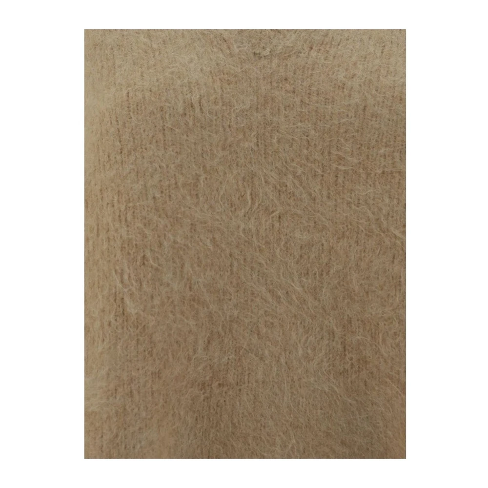 Loulou Studio Alpaca V-Neck Ribbed Sweater Beige Dames