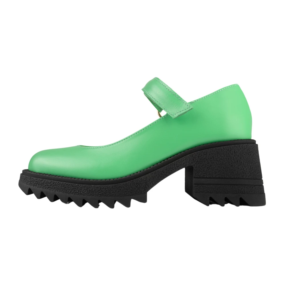 L37 Kvinno Grön Skor Dam, 41 Eu, Pumps