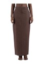 jupe-en-coton-marron