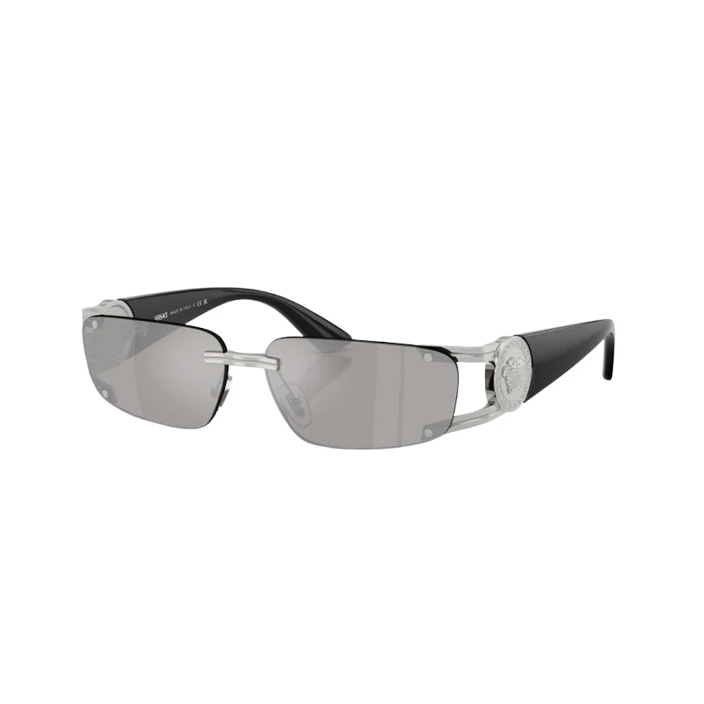 Versace Man Sunglass VE2291 - Frame color: Silver, Lens color: Light Grey Mirror Silver - Image 5