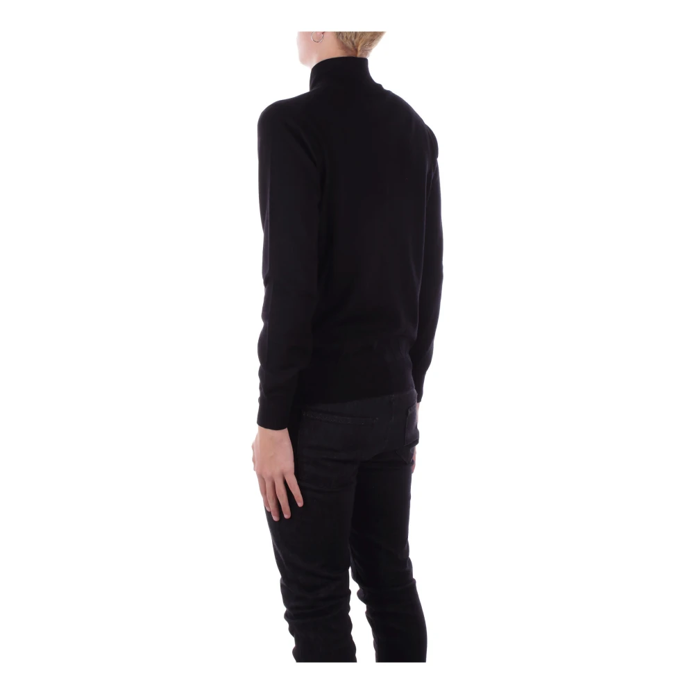 Alpha Studio Zwarte Cardigan Trui Knoopsluiting Black Heren