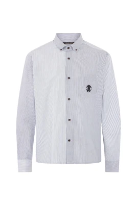 Randig skjorta med monogram