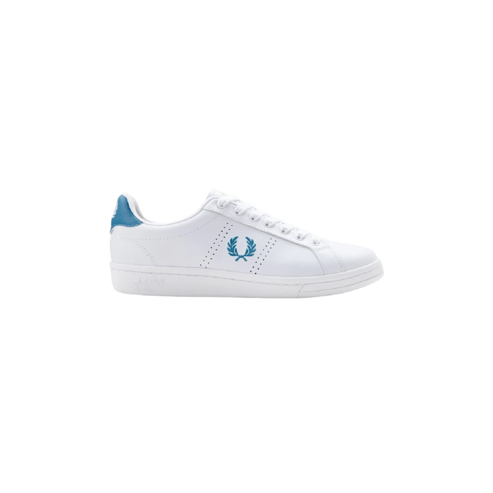 Fred Perry Men's White Sneakers, 7 Uk, Leather Tennis Trainers