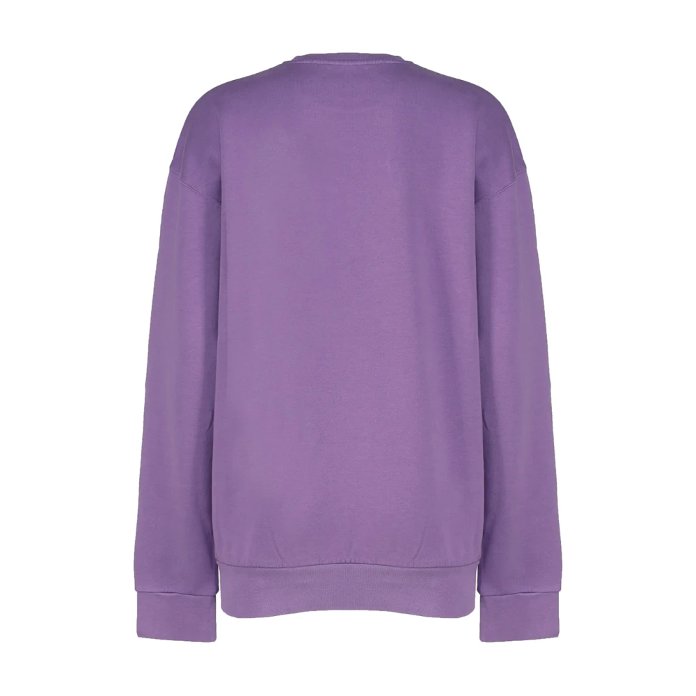 JW Anderson Paarse Katoenen Crew Neck Sweatshirt Purple Dames
