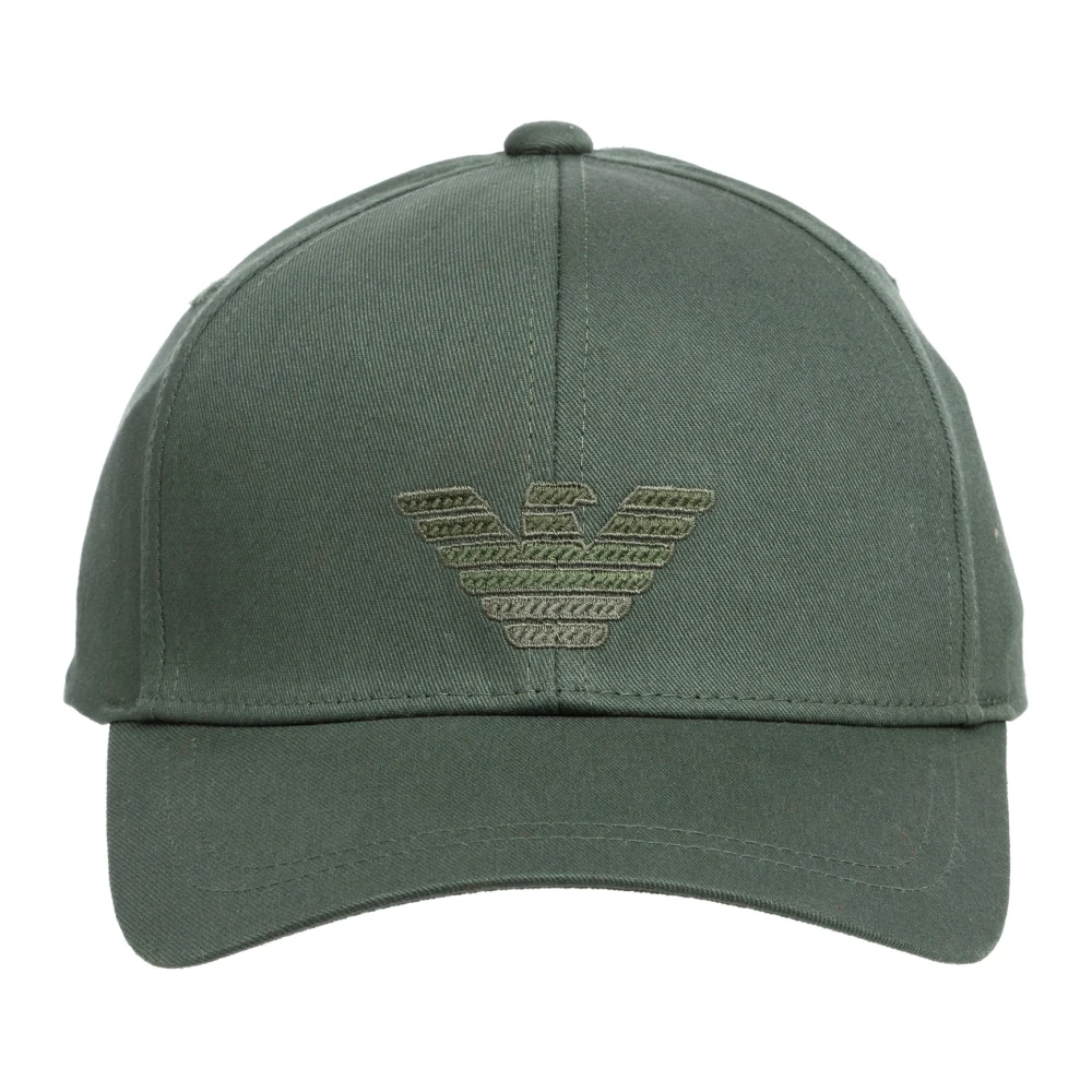 Emporio Armani Verstelbare Effen Logo Strandpet Green Heren