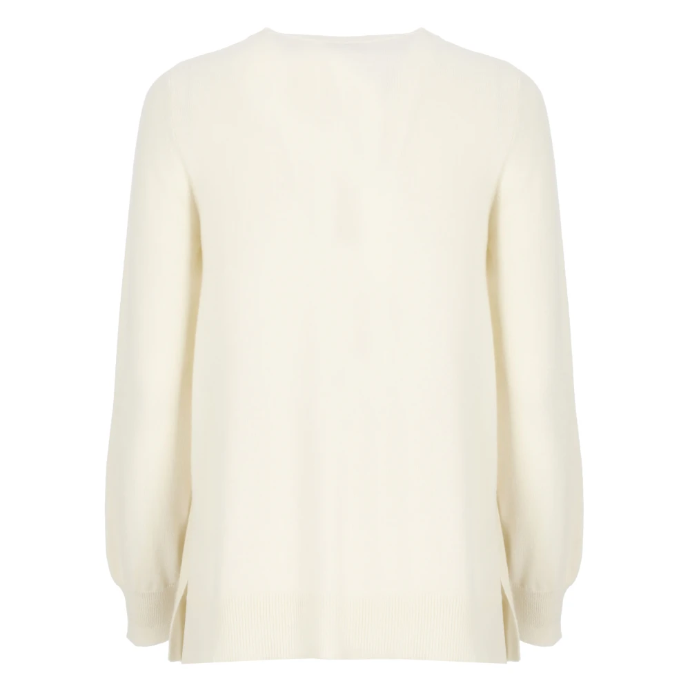 Kangra Kasjmier Wol Witte Trui Vrouwen White Dames