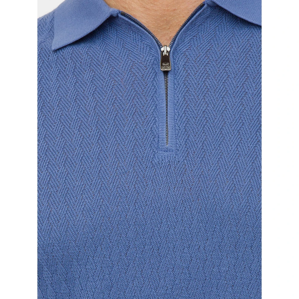 Corneliani Klassiek Polo Shirt voor Mannen Blue Heren