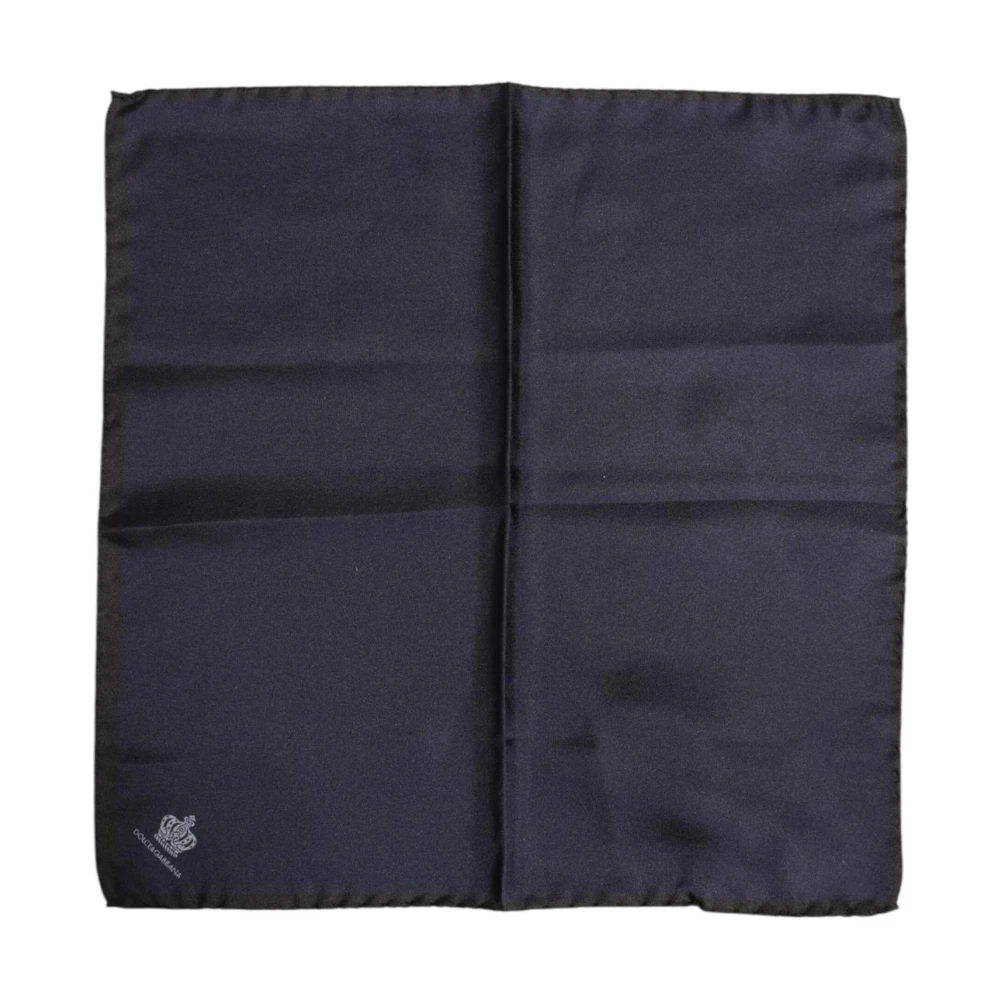 Dolce & Gabbana Men's Blue Dg Crown Silk Foulard Scarf - Silk Scarves - One Size - Accessories