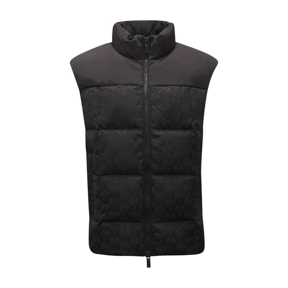 Armani Men's Black Waistcoats, Xl, Down Waistcoat