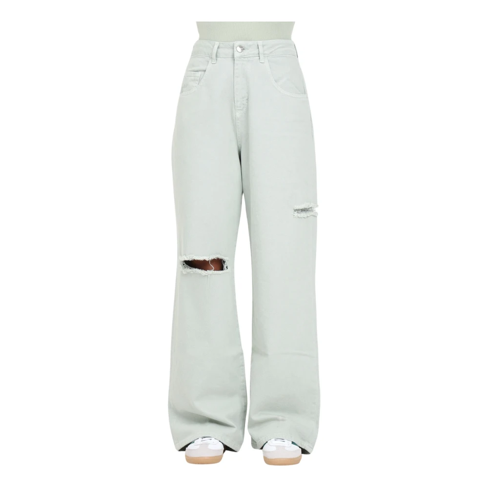 Hinnominate Wide Trousers Green Dames