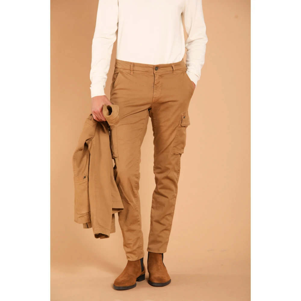 Mason's Extra Slim Fit Cargo Broek Brown Heren