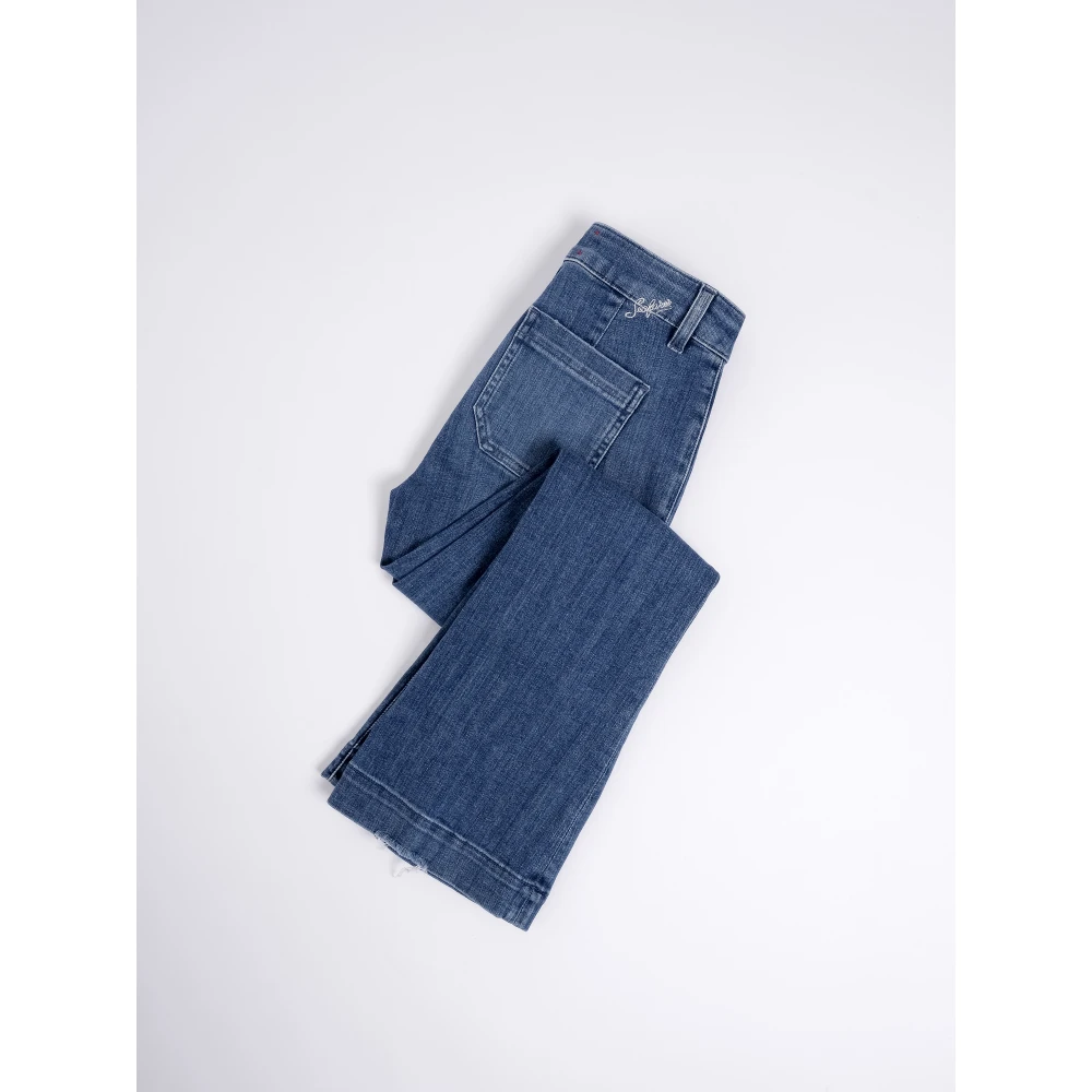 Seafarer Cropped Flared Jeans Francoise Blue Dames