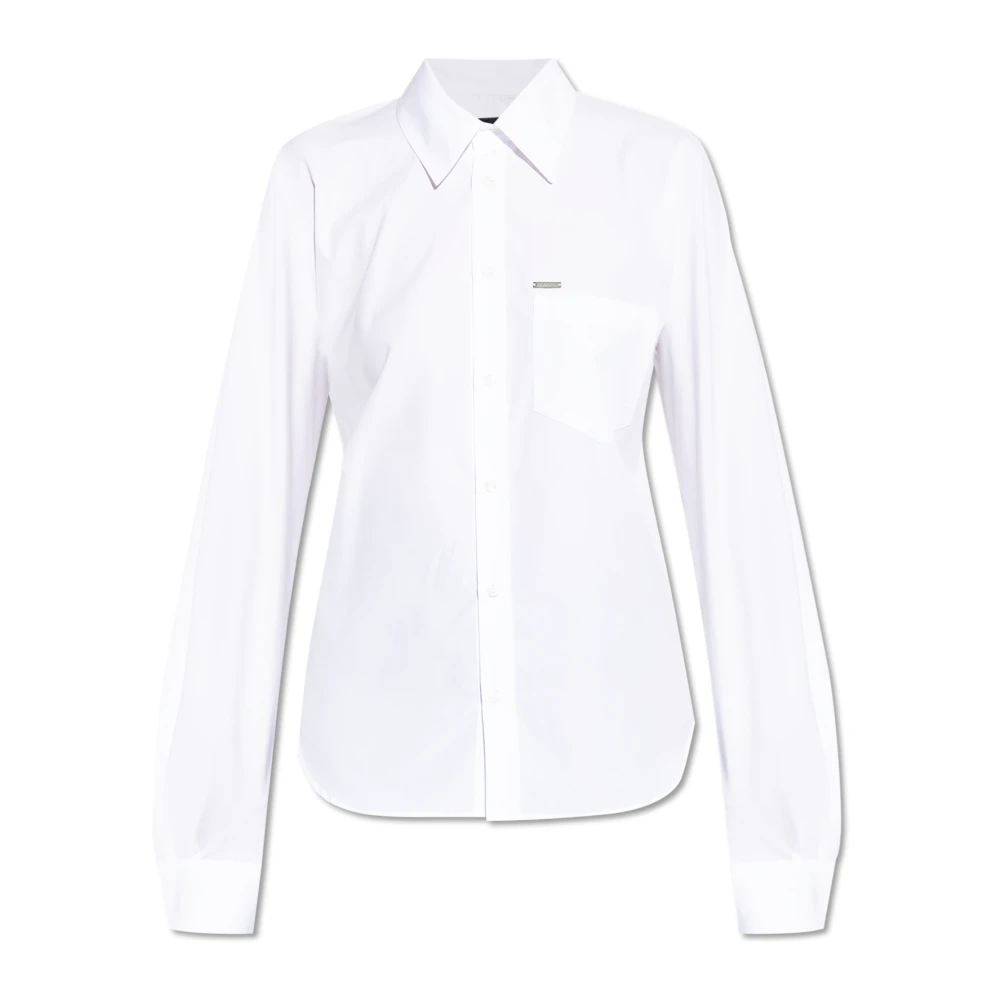 Dsquared2 Women's White Shirt With A Pocket