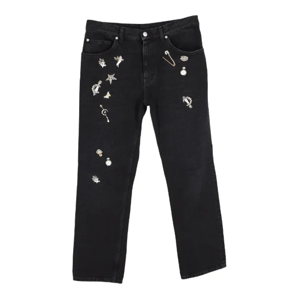 Alexander McQueen Pre-owned Cotton jeans Black Dames