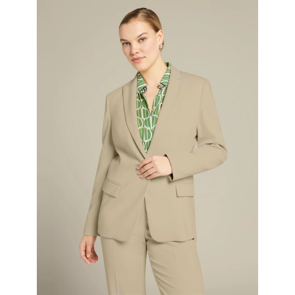 Elena Mirò Elegante korte jas Beige Dames