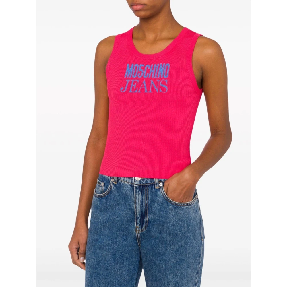 Moschino Roze Top voor Vrouwen Pink Dames