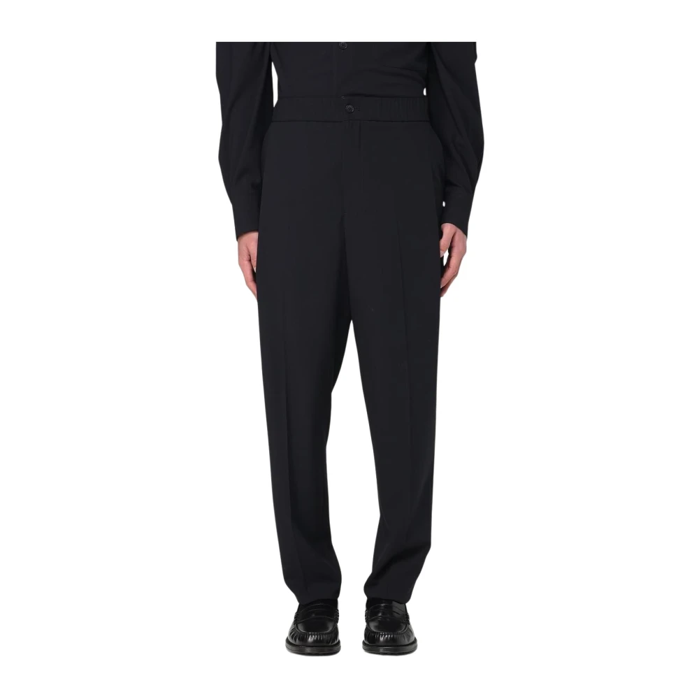 Giorgio Armani Herren Blau Klassische Straight-Leg-Hose