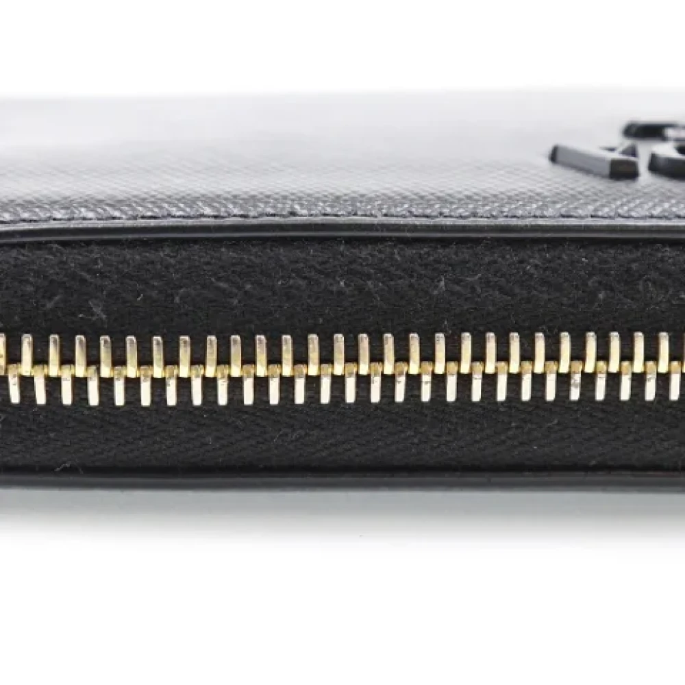Prada Vintage Pre-owned Fabric wallets Black Dames